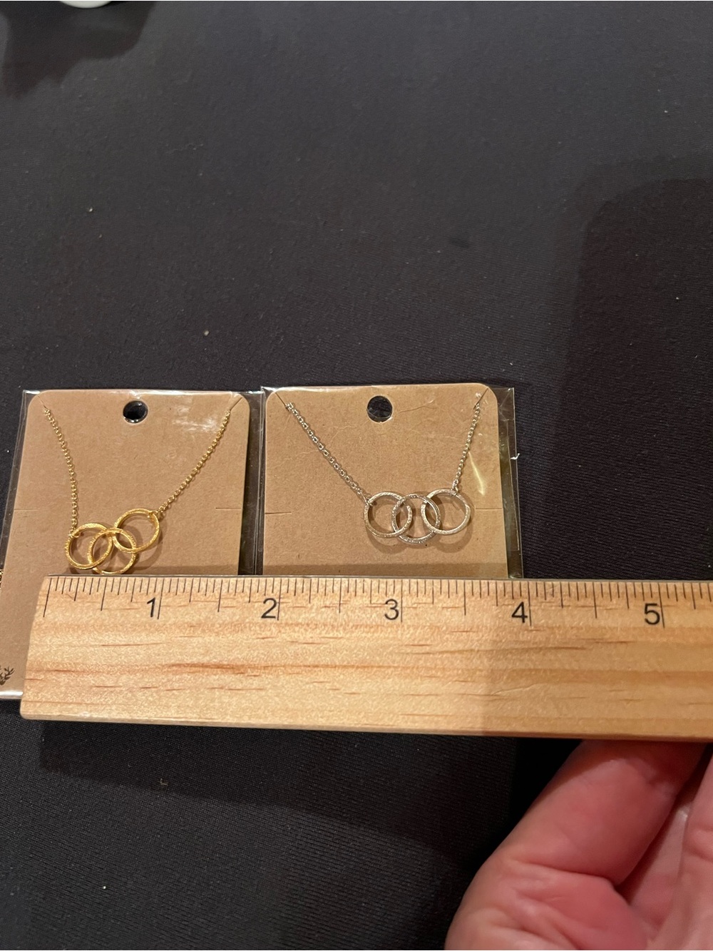 Must Have Two Handmade Designed by K Necklaces, Silver & Gold Tone, new in pkgs. - Picture 7 of 7
